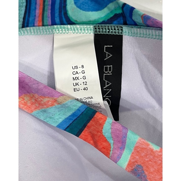 La Blanca Crystal Cove Twist Front Push-up Crossback Bikini Set - Picture 7 of 7